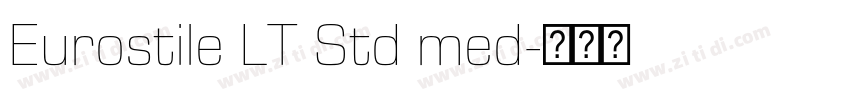 Eurostile LT Std med字体转换